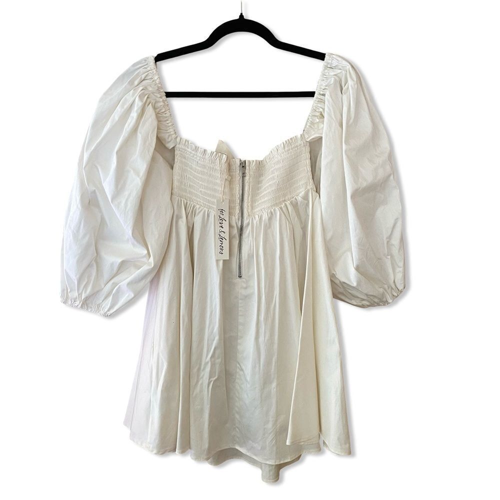 For Love And Lemons Saint Lucia Mini Dress White
Puff sleeve bridal Revolve M - Picture 7 of 12